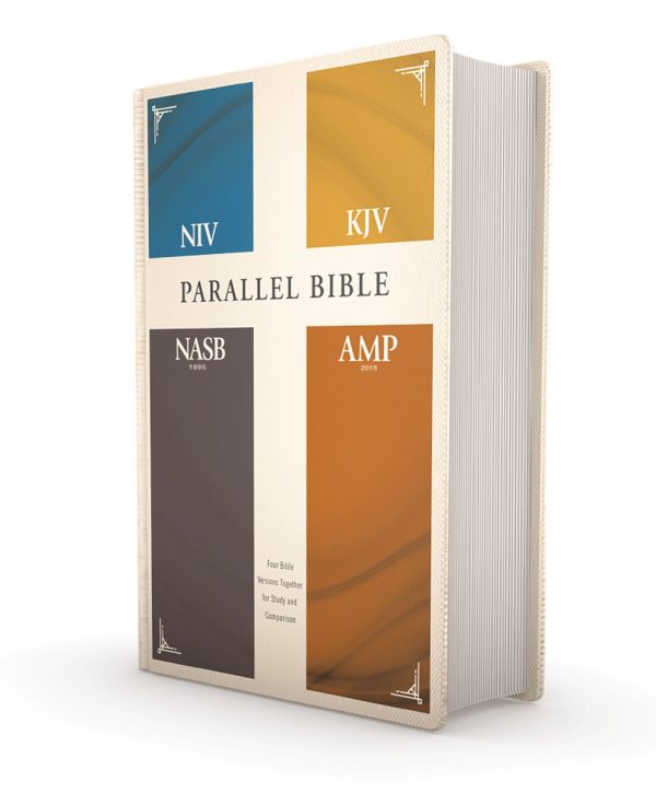 NIV, KJV, NASB, Amplified, Parallel Bible: Four Bible Versions Together for Study and Comparison on Sale