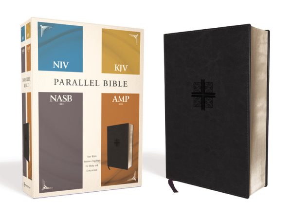 NIV, KJV, NASB, Amplified, Parallel Bible: Four Bible Versions Together for Study and Comparison on Sale