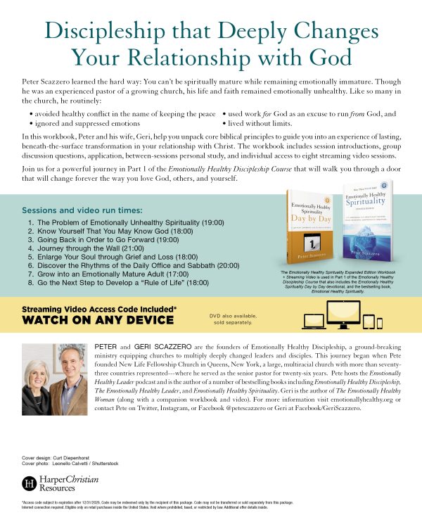 Emotionally Healthy Spirituality Expanded Edition Workbook plus Streaming Video: Discipleship that Deeply Changes Your Relationship with God Online now