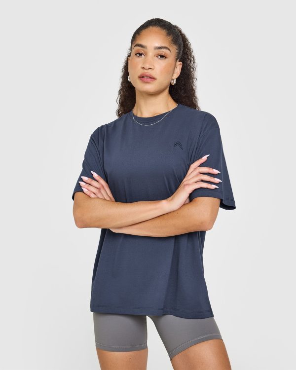 Classic Oversized Lightweight T-Shirt | True Blue For Discount