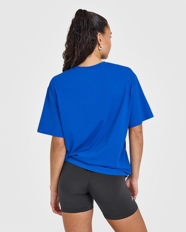 Classic Oversized Lightweight T-Shirt | Cobalt on Sale