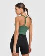 Timeless Square Neck Mid Vest | Earth Green on Sale