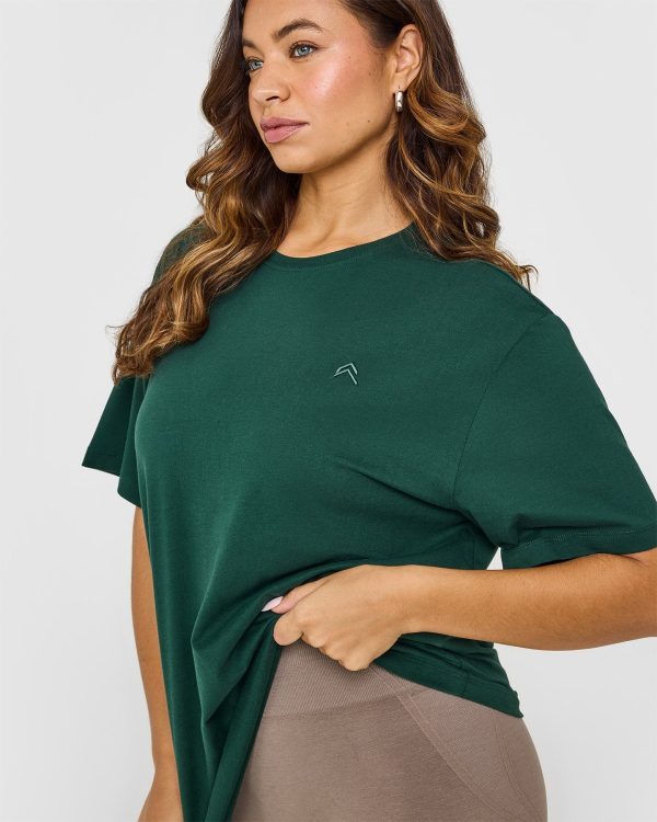 Classic Oversized Lightweight T-Shirt | Racing Green Discount