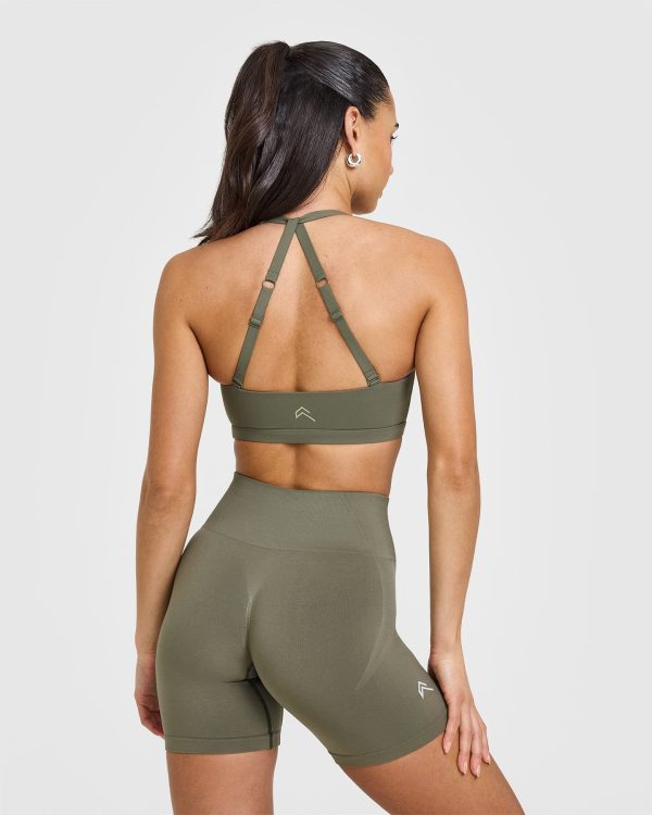 Unified Twist Sports Bra | Alpine Green For Discount