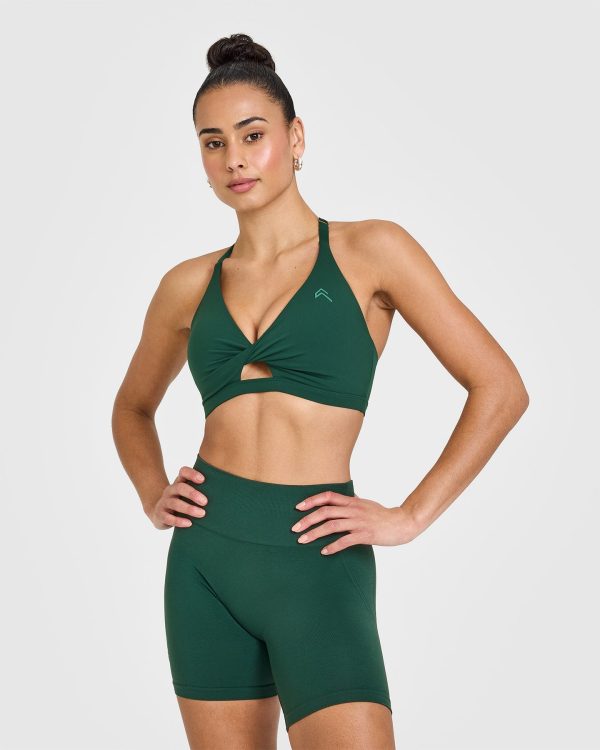 Unified Twist Sports Bra | Racing Green Online now