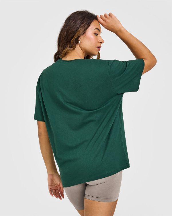 Classic Oversized Lightweight T-Shirt | Racing Green Discount