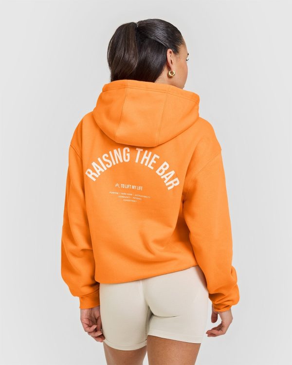 Foundations Raising the Bar Hoodie | Apricot Orange Hot on Sale