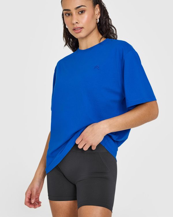 Classic Oversized Lightweight T-Shirt | Cobalt on Sale