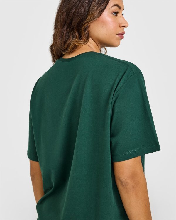 Classic Oversized Lightweight T-Shirt | Racing Green Discount