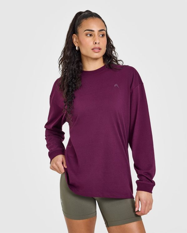 Classic Oversized Lightweight Long Sleeve Top | Ripe Fig Supply