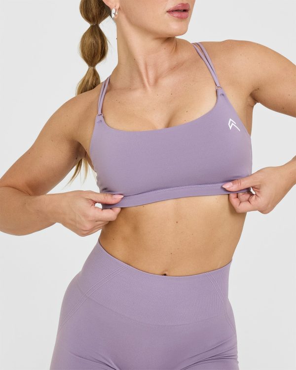 Everyday Cross Over Bralette | Soft Purple on Sale