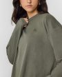 Classic Oversized Lightweight Long Sleeve Top | Alpine Green Online