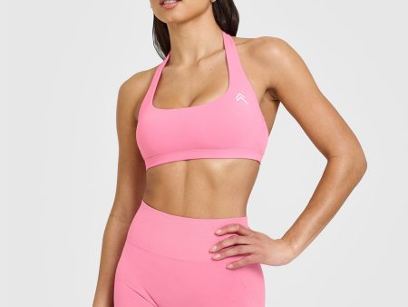 EasyLift Halter Bralette | Peony Pink For Sale