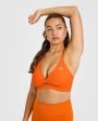 Unified Twist Sports Bra | Flame Orange Fashion