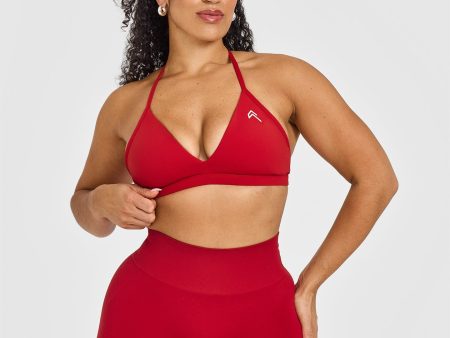 Unified Ultra Micro V Neck Bralette | Toasted Red Online