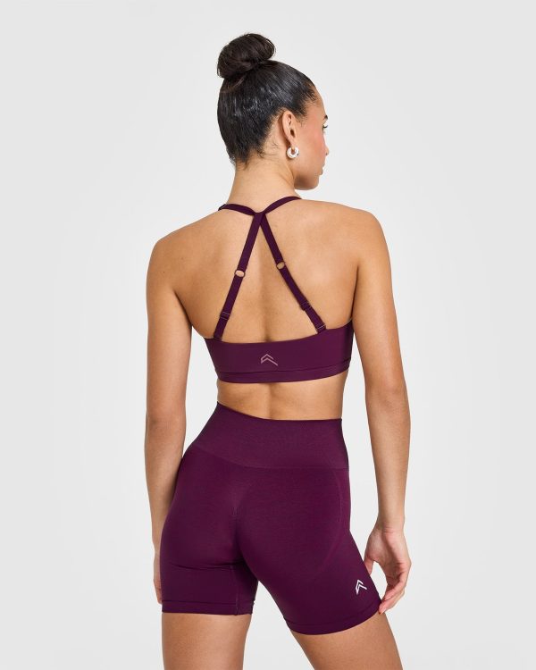 Unified Twist Sports Bra | Ripe Fig Hot on Sale