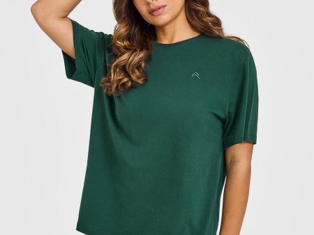 Classic Oversized Lightweight T-Shirt | Racing Green Discount