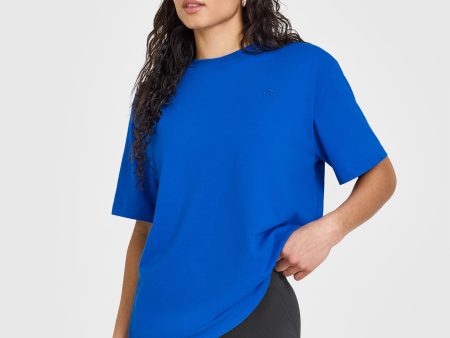 Classic Oversized Lightweight T-Shirt | Cobalt on Sale