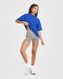 Raising The Bar Oversized Washed T-Shirt | Cobalt Blue Hot on Sale