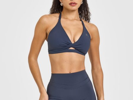 Unified Twist Sports Bra | True Blue For Cheap