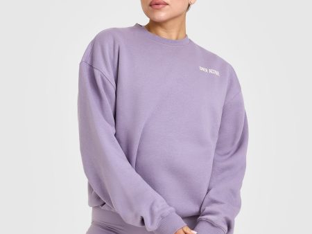 Foundations Sweatshirt With Printed Graphic | Soft Purple Supply