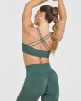 Everyday Cross Over Bralette | Iced Green Online now