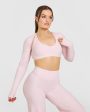 SoftMotion Long Sleeve Shrug | Ballet Pink Fashion