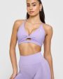 Unified Twist Sports Bra | Wisteria Purple For Cheap