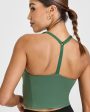 Timeless Square Neck Mid Vest | Earth Green on Sale