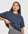 Classic Oversized Lightweight T-Shirt | True Blue For Discount