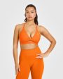 Unified Twist Sports Bra | Flame Orange Fashion