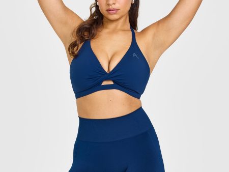 Unified Twist Sports Bra | Midnight For Cheap