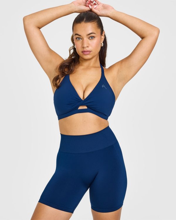 Unified Twist Sports Bra | Midnight For Cheap