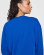 Classic Oversized Lightweight Long Sleeve Top | Cobalt Blue Hot on Sale