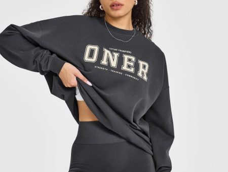 Oner Lightweight Sweatshirt | Coal Hot on Sale