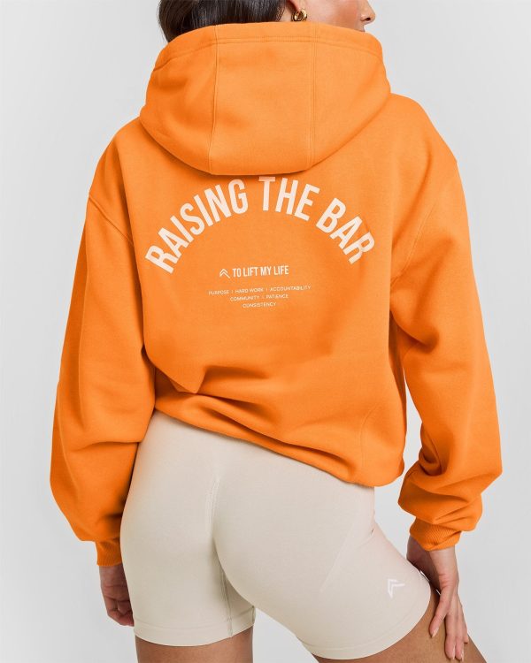 Foundations Raising the Bar Hoodie | Apricot Orange Hot on Sale