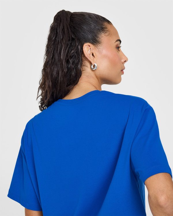 Classic Oversized Lightweight T-Shirt | Cobalt on Sale