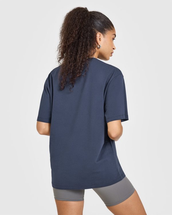 Classic Oversized Lightweight T-Shirt | True Blue For Discount