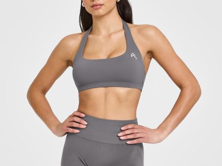 EasyLift Halter Bralette | Ash Grey For Cheap