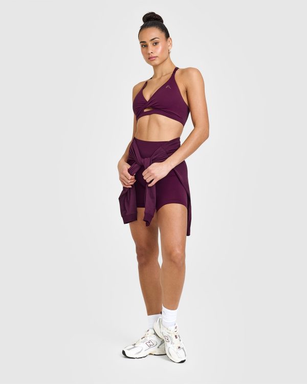 Unified Twist Sports Bra | Ripe Fig Hot on Sale