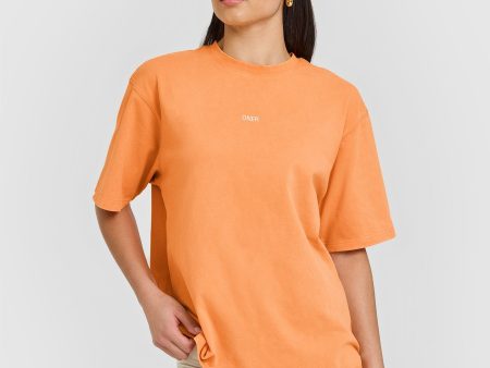 Raising The Bar Oversized Washed T-Shirt | Apricot Orange Sale