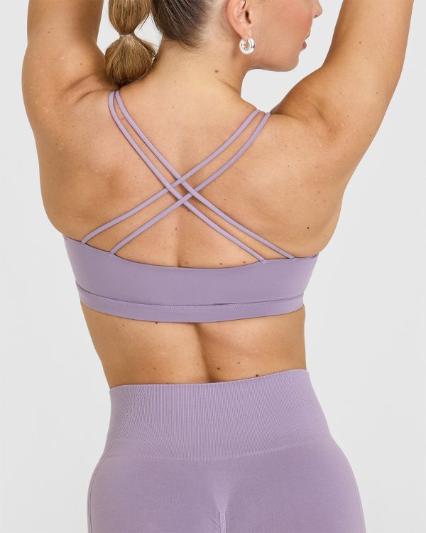 Everyday Cross Over Bralette | Soft Purple on Sale