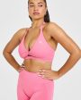 Unified Twist Sports Bra | Peony Pink For Sale