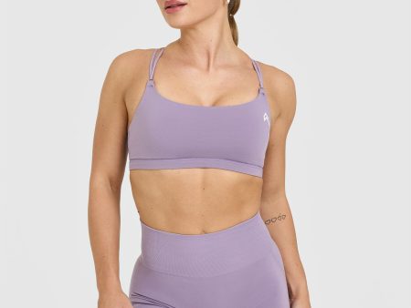 Everyday Cross Over Bralette | Soft Purple on Sale