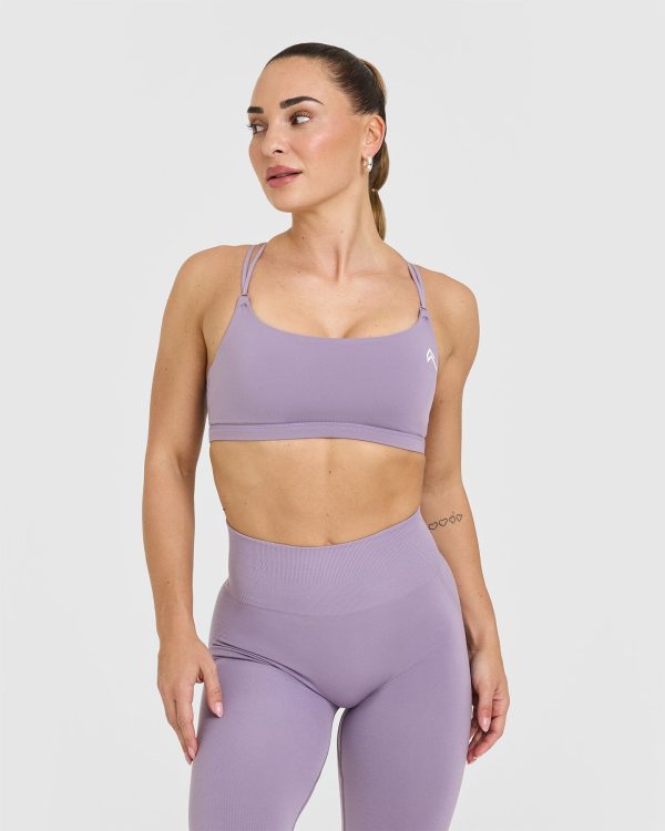 Everyday Cross Over Bralette | Soft Purple on Sale