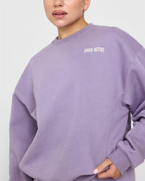 Foundations Sweatshirt With Printed Graphic | Soft Purple Supply