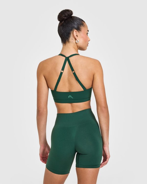 Unified Twist Sports Bra | Racing Green Online now